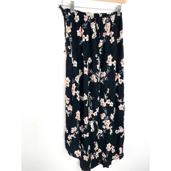 American Eagle Outfitters Hi Lo Floral Wrap Maxi Skirt Sz XS - Picture 6 of 10